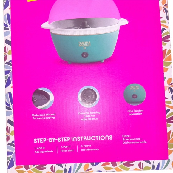 Tabitha Brown Target Electric Popcorn Maker Non-Stick UP to 20 Cups ,green - Picture 3 of 3